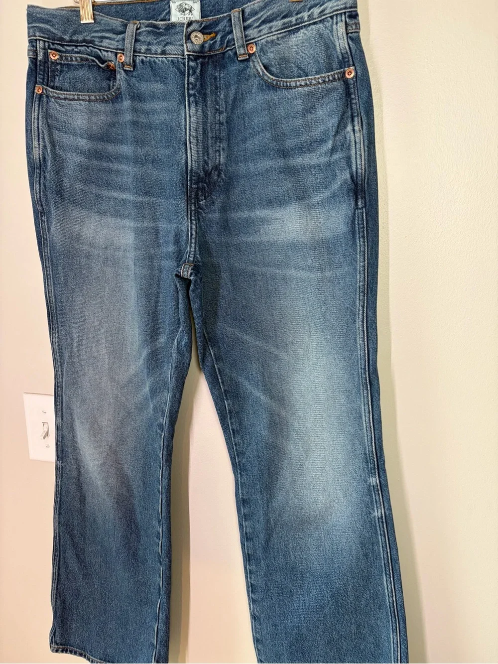 J. Crew Men’s Bootcut Jeans in Vintage Medium Wash W32 L30